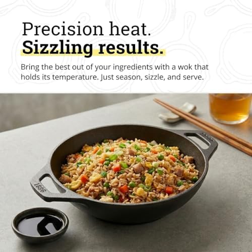 Lodge Pre-Seasoned Cast Iron Mini Wok, 6.25 Inches - Image 3