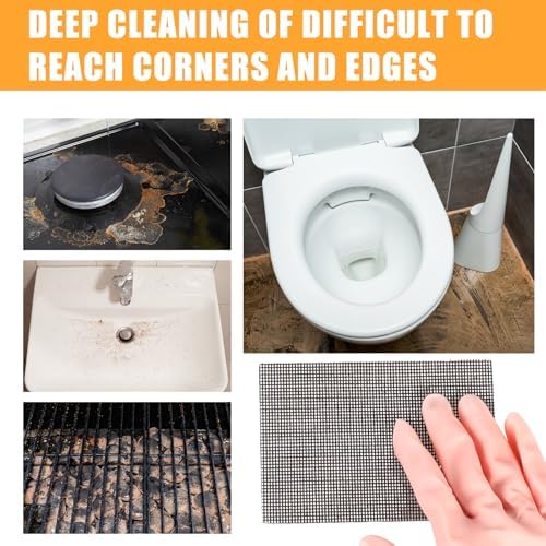 Reallnaive 150 Piece Griddle Cleaning Kit 105 Screens 45 Cleaning Pads Heavy-Duty Abrasive Mesh Pads for Flat Tops, Cast Iron, and Stainless Steel Griddle Clean Accessories Bundle - Image 6