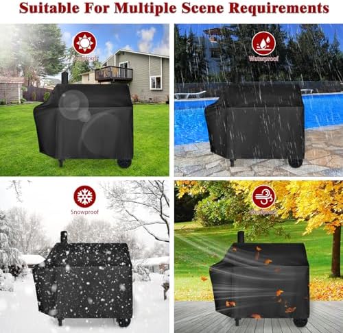 Charcoal Grills Cover for Royal Gourmet CC1830W 30 Barrel - Image 7