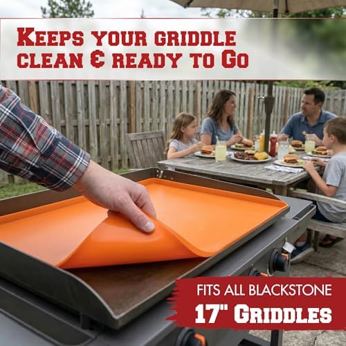 KITCHEN PERFECTION Silicone Griddle Mat Cover for Blackstone Grill 17 Inch - Image 2