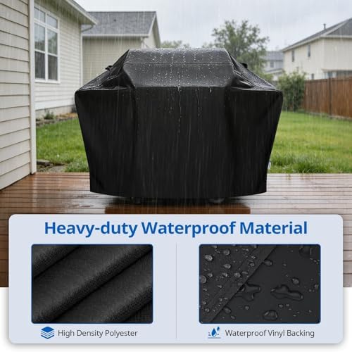 SunPatio Heavy Duty Waterproof 70 Inch Barbecue Cover for Outdoor Grill - Image 3