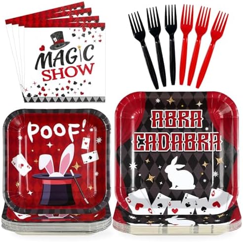 96Pcs Casino Theme Magic Show Party Decorations, Serve 24 by Greencian