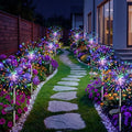 btfarm 8 Pack Solar Garden Lights Outdoor, 8 Modes Firework Lights Outside by btfarmdecorativelighting
