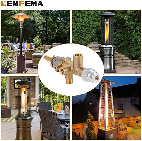 Replacement for Propane Patio Heater Brass Safety Control Valve with Pilot - Image 4