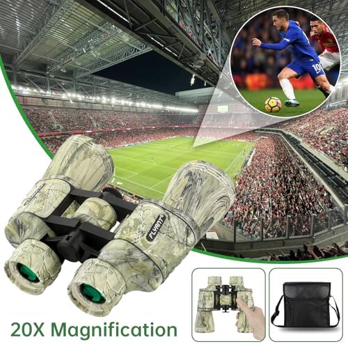 20x50 High Powered Binoculars for Adults, Waterproof Binoculars with Low Light Vision for Bird Watching Hunting Camping Travel Cruise Hiking Sports Stargazing, Unique Gifts for Men - Image 7