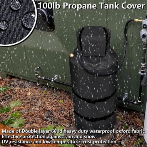 Propane Tank Protective Cover 100lb Gas Van Insulated Storage - Image 7