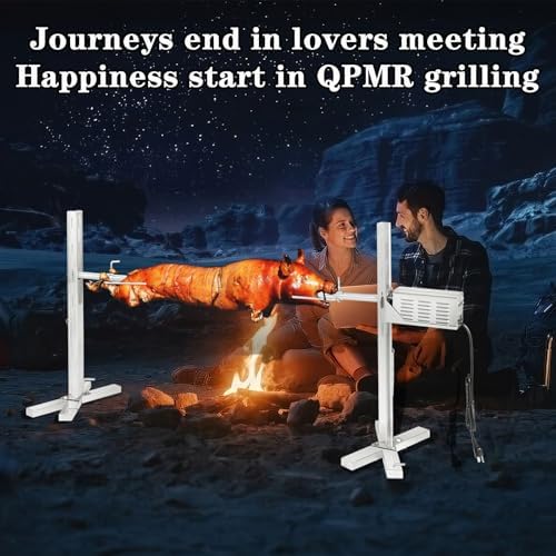 Rotisserie Grill Kit, 52" Outdoor Electric Tripod Rotisserie Stand - Image 5