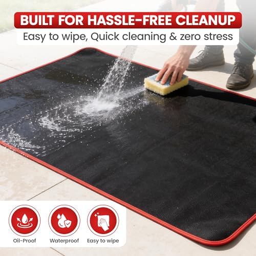 48 * 30” Fireproof Grill Mats for Outdoor Grill - Non Slip and Easy to Roll - Image 5