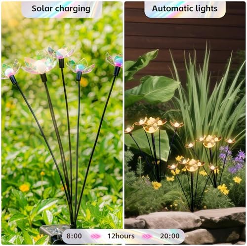 Solar Lights Outdoor, Solar Firefly Swaying Garden Decor Light (24LED) - Image 3