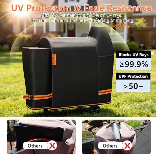 1000D Heavy Duty Grill Cover for Pit Boss 820 Deluxe/Pro 850 - Image 5