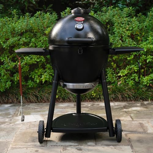 Char-Griller AKORN 20-Inch Kamado Charcoal Grill and Smoker, Triple-Wall Insulated Steel with Cast Iron Grates, Warming Rack and EasyDump Ash Pan, 445 Sq. In. Cooking Area, Black - Image 3