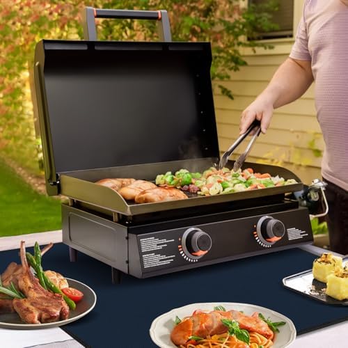 Heat Resistant Mats for Countertop fits Tabletop Grill, 31x24x0.04in, Blue - Image 6
