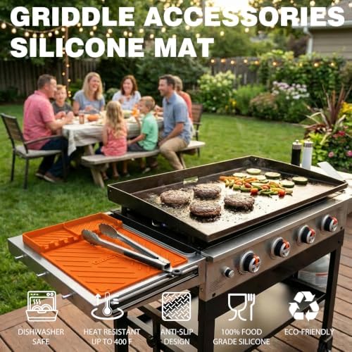 CAKETIME Silicone Grill Mats for Black Stone Griddle Accessories Baking Cooking Kitchen BBQ Durable Indoor Decor Oven Dish Drying Mats Rack Smoker Chef Gadgets Summer Vacation Funny Gifts for Men - Image 2