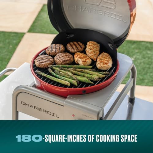 Charbroil Bistro Pro | Portable Electric Grill | Portable Grill | Red - Image 3