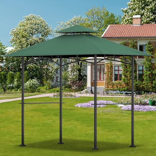 Grill Gazebo Canopy Replacement, 5 x 8 Ft, Green - Image 6
