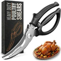 Poultry Shears Heavy Duty, Stainless Steel, 9.4 In, Safety Lock by LIBERHAUS