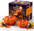 QuliMetal Pumpkin Dutch Oven Set of 2, 4QT and 2QT Pumpkin Pots for Cooking by QuliMetal