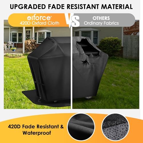 48 Inch Grill Cover＆Under Grill Mat,Waterproof, UV & Fade Proof for Outdoor - Image 4