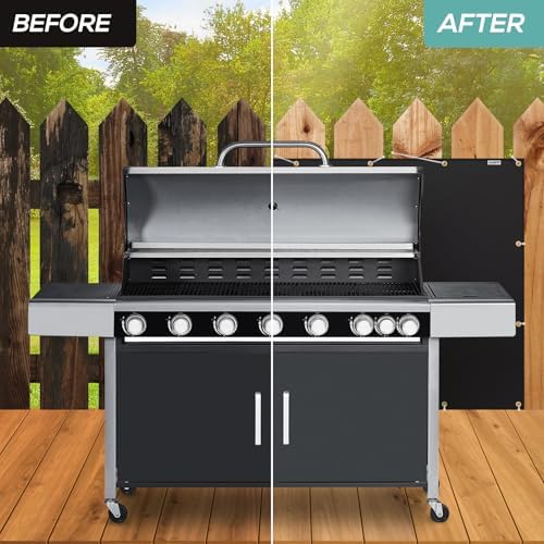 Heat Shield Behind Grill 4'x5' Heat Shield Mat for Wall, Deck Fence, Railing, Grill and Refrigerator, Heavy Duty Fireproof Cover and Screen Protect Deck Railing from Grill - Image 6