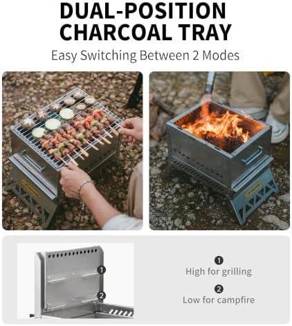 Naturehike 2-in-1 Stove & Grill, Foldable, IGT Table Compatible - Image 3
