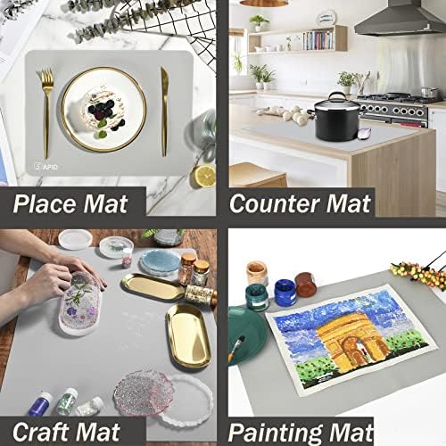 1.5MM Extra Thick Placemats Large Silicone Mat Heat Resistant Table Mat - Image 6