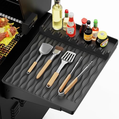 Blackstone Griddle Silicone Grill Mat, Food-Grade Heat-Resistant Drip Pad & Spatula Mat for Blackstone/Weber/Traeger/Pit Boss Grills, Kitchen Counter Protector, BBQ Accessories Gift by YOUCHNEGZHIFAN