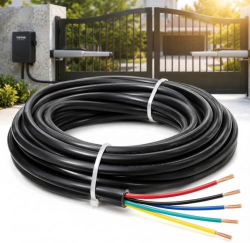 50 ft 5 Conductor Electrical Wire Gate Openers Accessories by Saysurey