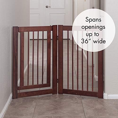 Primetime Petz 33234 Extension Kit for 360 Configurable Walk Through Folding Pet Gate,Walnut, (30" With Door) - Image 4
