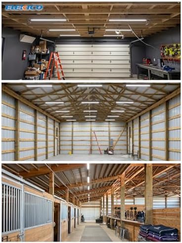 ELEKICO 6 Pack 50w 4ft Led Shop Light, Super Bright 7500lm 5000k V Shape 4' Led Shop Lights, Linkable 4 Foot Led Shop Lights for Garage Warehouse, Supermarket, Basement, Barn, Storage Area - Image 2