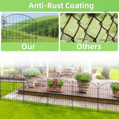 Decorative Garden Fence, 24in (H) x 20ft(L) No Dig Fence - Image 6