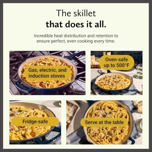 11" Luxe Enamel Skillet, Marine - Image 4