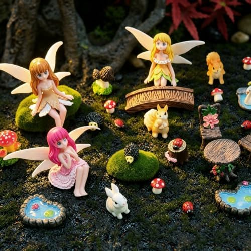 28Pcs Mini Fairy Garden Accessories Outdoor Figurines Decor Supplies Kit - Image 6