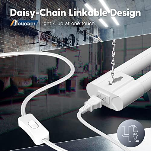 BBOUNDER 10 Pack 4FT LED Shop Light, 5000K, 40W=250W, 4000LM, 4 Linkable - Image 5