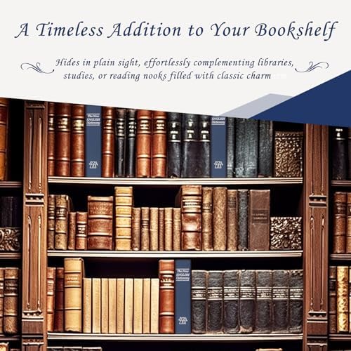 Tahoe trails Book Safe with Key Lock, Portable Metal Safe Box, Dictionary Diversion Book Safe,Secret Book Hidden Safe,9.5" x 6.1" x 2 .2" - Image 3