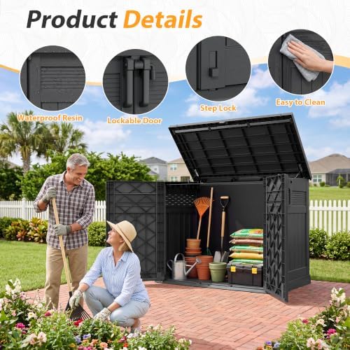 Outside Outdoor Storage Cabinet 51 Cu Ft, Pool Patio Storage Box - Image 2