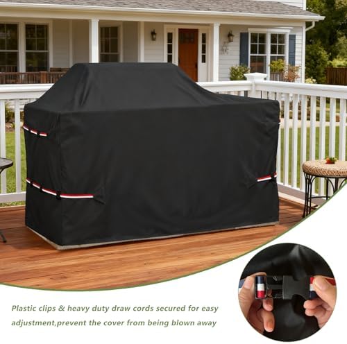 98 Inch Island Grill Cover - 600D Heavy Duty Waterproof All Weather Protection Extra Large Grill Covers,Island with Left/Right Grill Head,Grill Cover for Outdoor Grill, BBQ Cover - Image 5