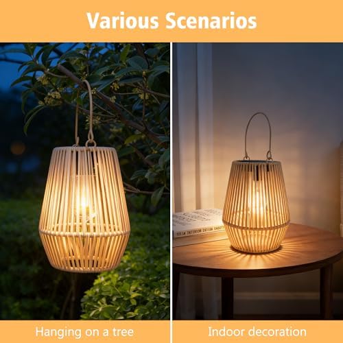 2PCS Solar Lanterns Outdoor Waterproof Garden Gifts for Women Mom Grandma - Image 7