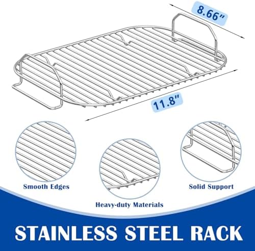 Griddle & Smoke Rack Kit for Ninja Woodfire OG700/321 Grill Accessories - Image 2
