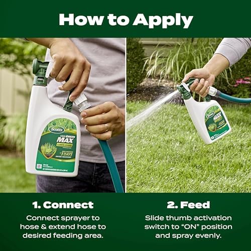 Scotts Liquid Green Max Lawn Food: 2,000 sq. ft., 2-in-1 Fertilizer and Iron Supplement, Use on Any Grass Type, 32 oz. (Pack of 6) - Image 6