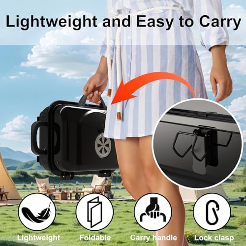 Portable Charcoal Grill, Small Foldable Tabletop BBQ Grill for Camping - Image 6