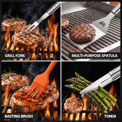 Personalized Gifts for Men, BBQ Accessories Grilling Tools Set - Image 4