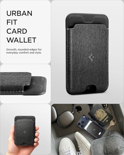Spigen for MagSafe Wallet, Holds 5 Cards, Strong Magnet, Urban Fit MagFit - Image 3