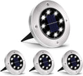 INCX Solar Lights Outdoor Waterproof, Cold White, 4 Pack Ground Lights by INCX