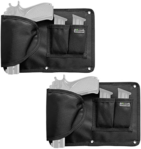 Pistol Holder Magazine Pouch for Gun Safe Organizer,Reinforced Pistol Holster Magazine Holders Combination for Gun Cabinet Gun Safe Accessories Storage by NEXTSTATION
