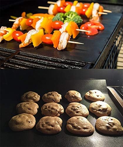 LOOCH Copper Grill Mat Set of 5 Non-Stick BBQ Mats Reusable Easy Clean - Image 5