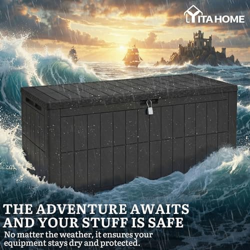 YITAHOME 134 Gallon Large Deck Box - Image 5