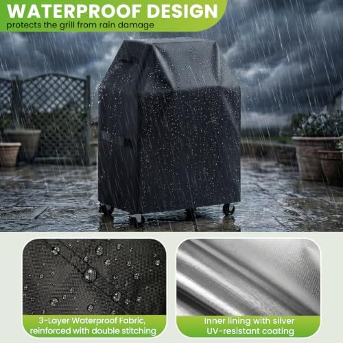 Grill Cover for Outdoor Grill, 40 inch Grill Covers Heavy Duty Waterproof - Image 5