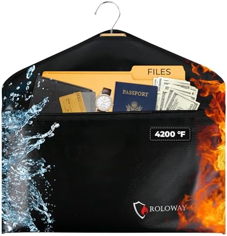 ROLOWAY Hanger Diversion Fireproof Safe, Hidden Compartment for Home & Travel, Secret Safe for Cash Hiding Under Clothes by ROLOWAY