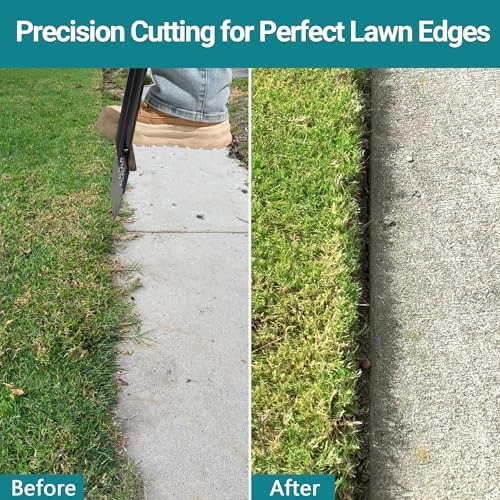 One-Piece 40in Manual Edger Lawn Tool with Spring Steel Blade - Image 6