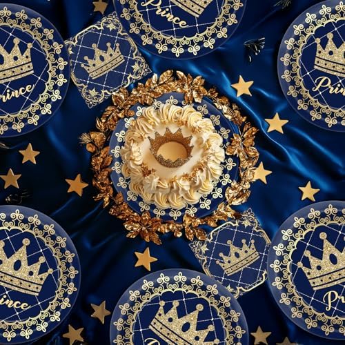 Prince Party Decorations - Prince Party Plates and Napkins for Kids Birthday Party, Serves 40 Guests - Image 4